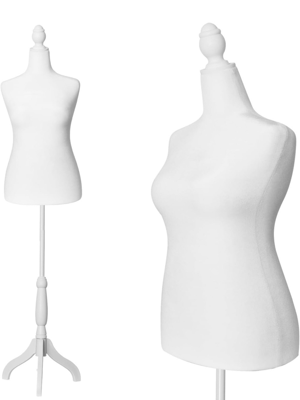 Female Mannequin Torso Dress Form Mannequin w/Tripod Stand